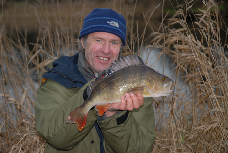 John Bailey with near 3lb Pearch from the River behind Willow Lake